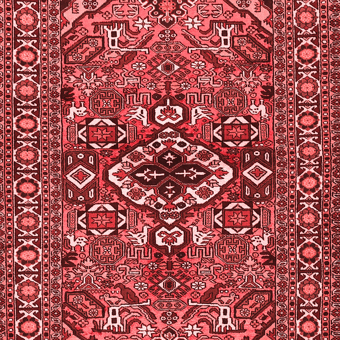 Machine Washable Persian Red Traditional Rug, wshtr2340red