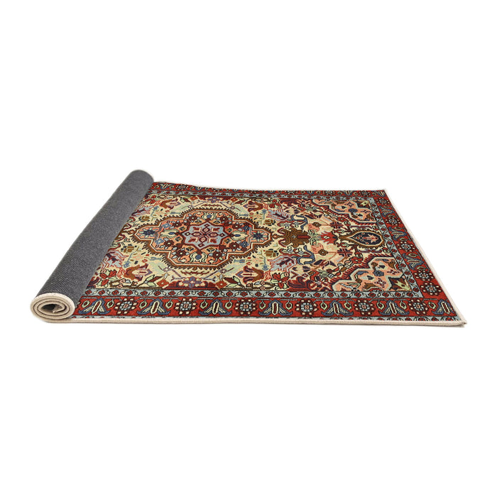 Sideview of Traditional Light French Beige Brown Persian Rug, tr2341