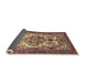 Sideview of Traditional Light French Beige Brown Persian Rug, tr2341