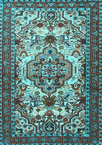Persian Light Blue Traditional Rug, tr2341lblu