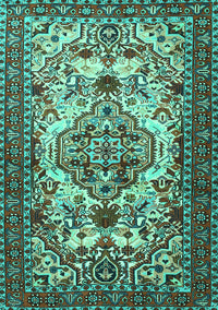 Persian Turquoise Traditional Rug, tr2341turq