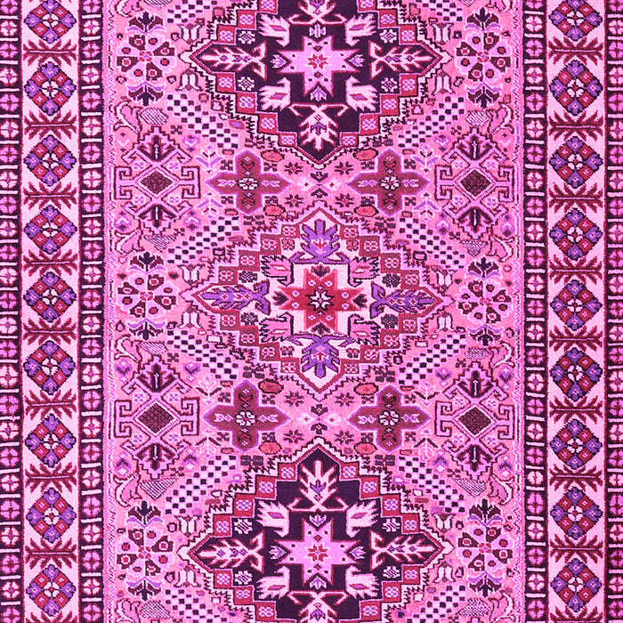 Machine Washable Persian Pink Traditional Rug, wshtr2342pnk