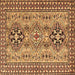 Square Machine Washable Persian Brown Traditional Rug, wshtr2342brn