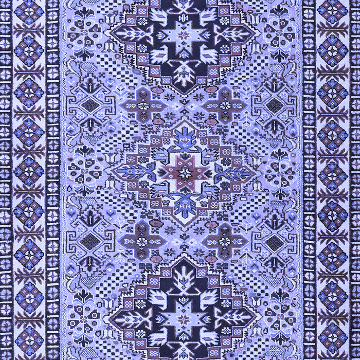 Machine Washable Persian Blue Traditional Rug, wshtr2342blu