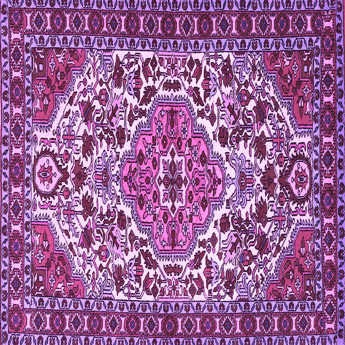 Square Persian Purple Traditional Rug, tr2343pur