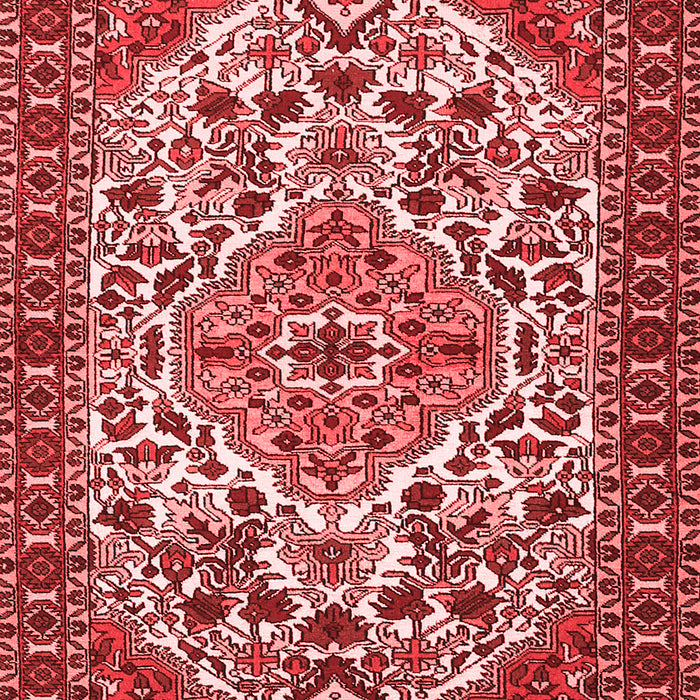 Machine Washable Persian Red Traditional Rug, wshtr2343red