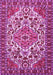 Machine Washable Persian Pink Traditional Rug, wshtr2343pnk