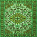Serging Thickness of Persian Green Traditional Rug, tr2343grn