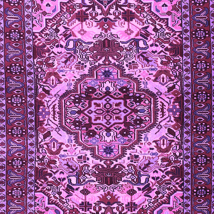 Machine Washable Persian Purple Traditional Area Rugs, wshtr2344pur