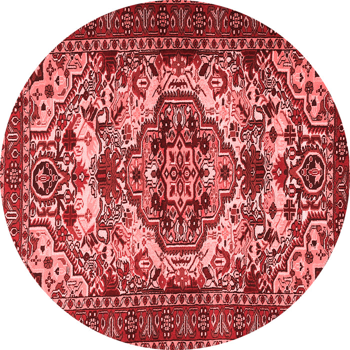 Machine Washable Persian Red Traditional Rug, wshtr2344red