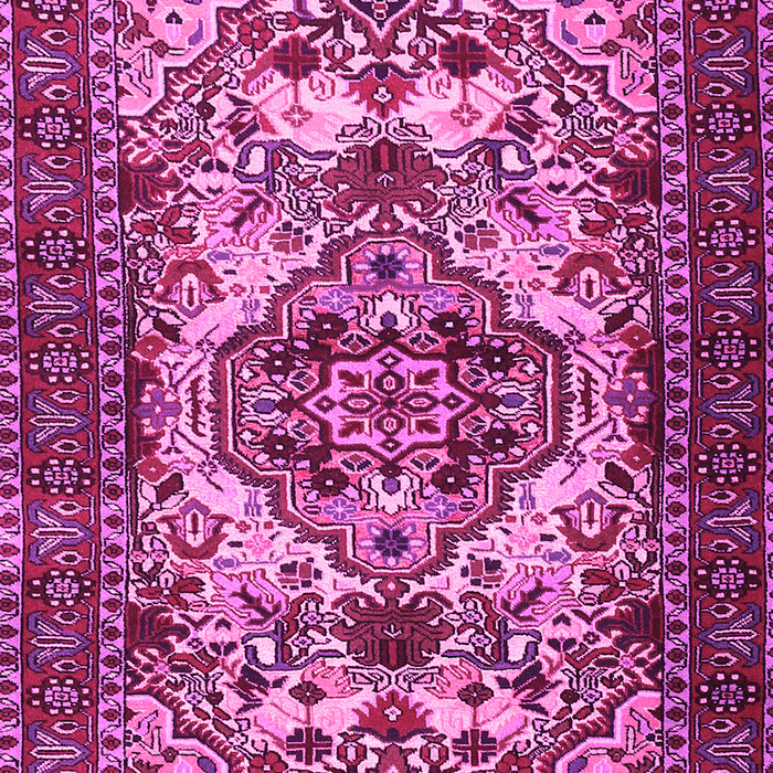 Machine Washable Persian Pink Traditional Rug, wshtr2344pnk