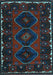 Machine Washable Persian Light Blue Traditional Rug, wshtr2345lblu