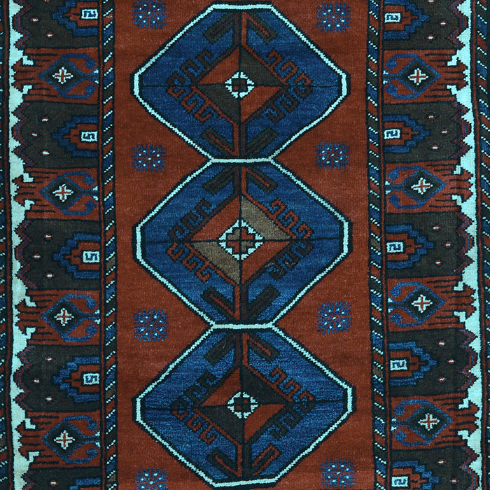 Machine Washable Persian Light Blue Traditional Rug, wshtr2345lblu