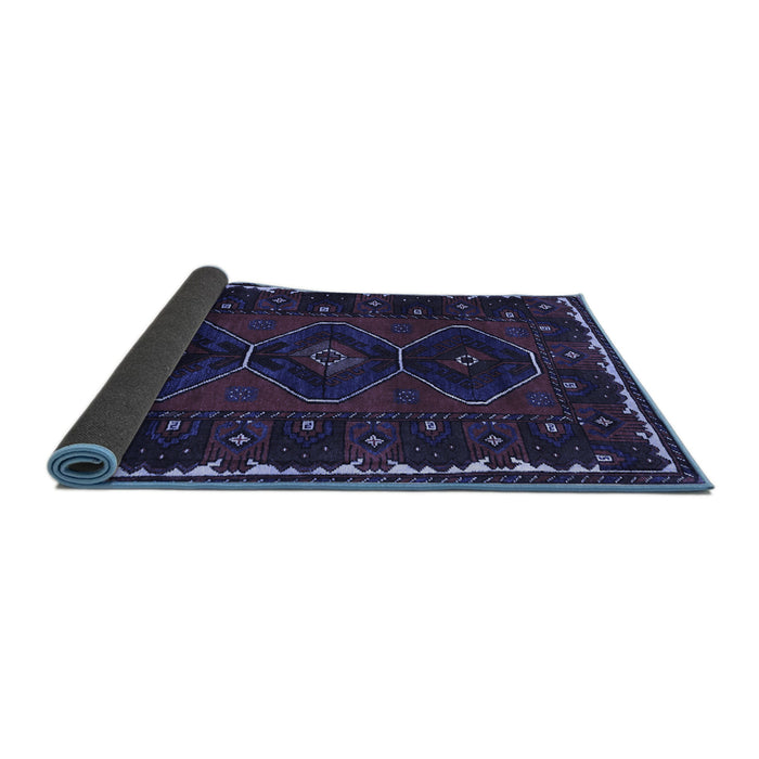 Sideview of Persian Blue Traditional Rug, tr2345blu