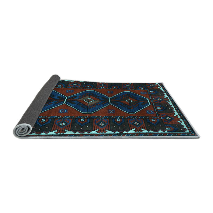 Sideview of Persian Light Blue Traditional Rug, tr2345lblu
