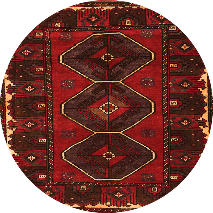 Square Persian Orange Traditional Rug, tr2345org