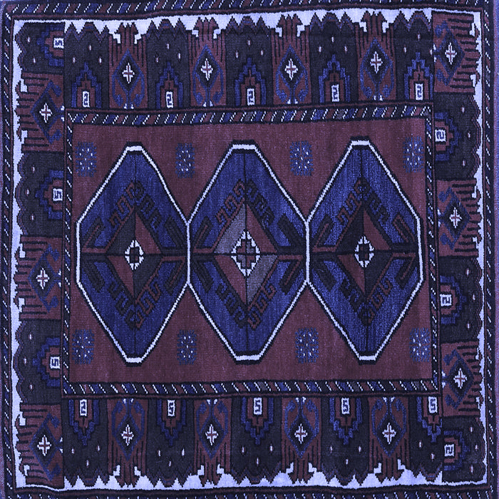 Square Persian Blue Traditional Rug, tr2345blu
