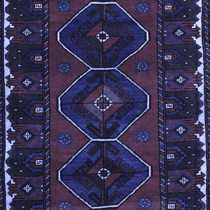 Machine Washable Persian Blue Traditional Rug, wshtr2345blu
