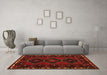 Machine Washable Persian Orange Traditional Area Rugs in a Living Room, wshtr2345org