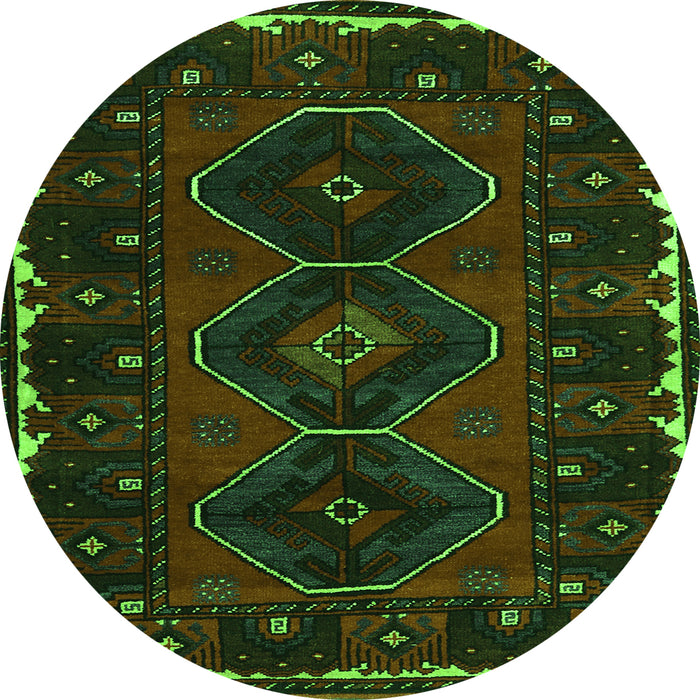 Machine Washable Persian Green Traditional Area Rugs, wshtr2345grn