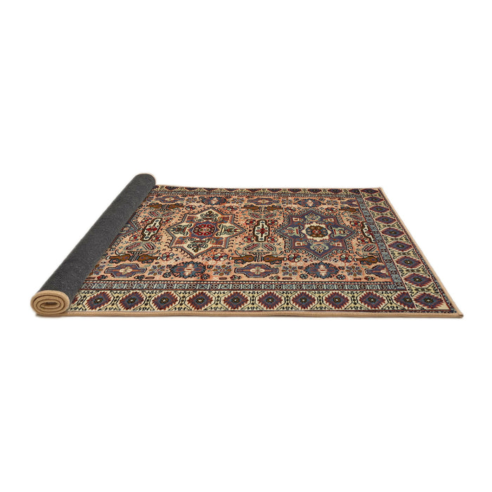 Sideview of Traditional Red Brown Persian Rug, tr2346