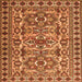 Serging Thickness of Persian Orange Traditional Rug, tr2346org