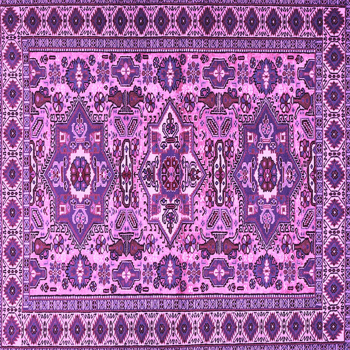 Square Persian Purple Traditional Rug, tr2346pur