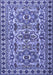 Machine Washable Persian Blue Traditional Rug, wshtr2346blu