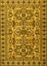 Machine Washable Persian Yellow Traditional Rug, wshtr2346yw