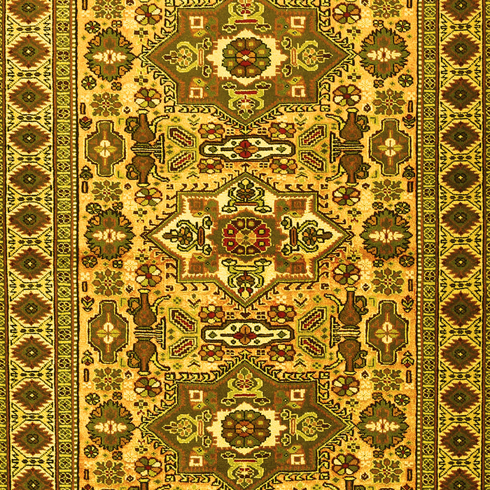 Machine Washable Persian Yellow Traditional Rug, wshtr2346yw