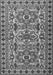 Serging Thickness of Machine Washable Persian Gray Traditional Rug, wshtr2346gry