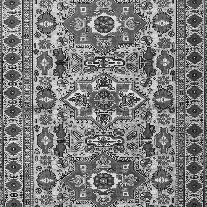 Serging Thickness of Machine Washable Persian Gray Traditional Rug, wshtr2346gry