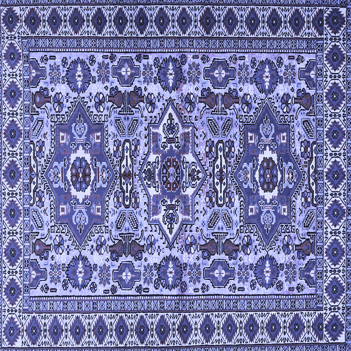 Square Persian Blue Traditional Rug, tr2346blu