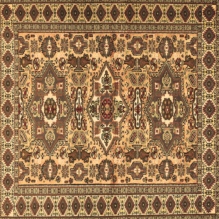 Square Persian Brown Traditional Rug, tr2346brn