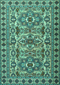 Persian Turquoise Traditional Rug, tr2346turq