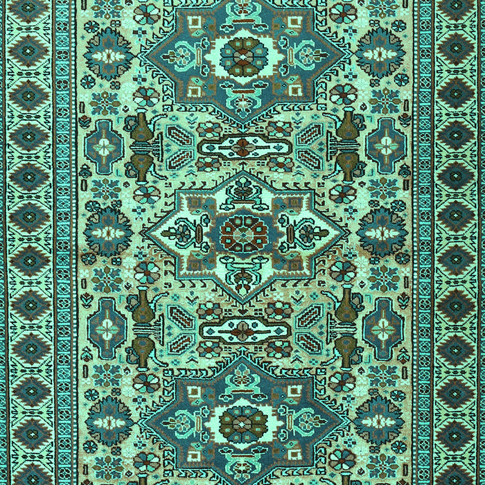 Machine Washable Persian Turquoise Traditional Area Rugs, wshtr2346turq