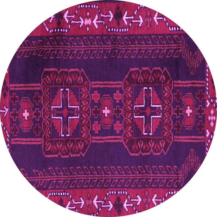 Round Persian Pink Traditional Rug, tr2347pnk