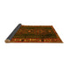 Sideview of Persian Yellow Traditional Rug, tr2347yw