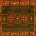 Square Persian Yellow Traditional Rug, tr2347yw