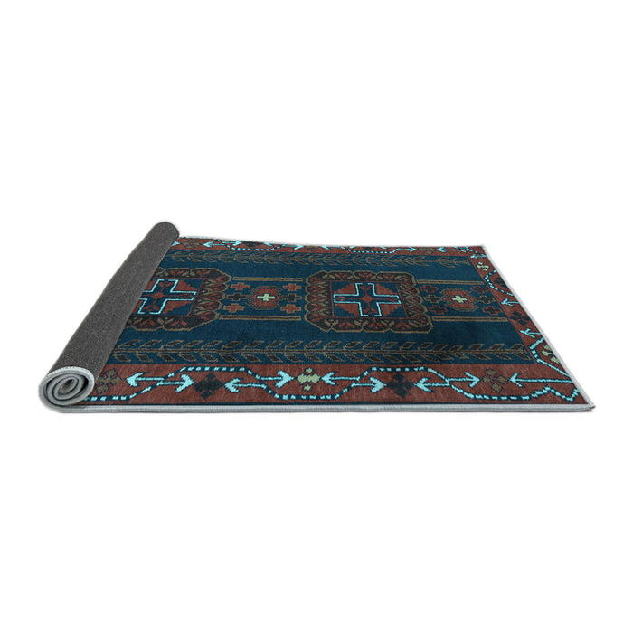 Sideview of Persian Light Blue Traditional Rug, tr2347lblu