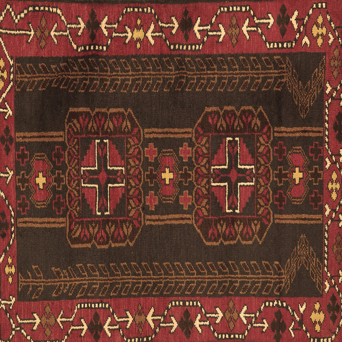 Square Persian Brown Traditional Rug, tr2347brn