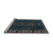 Sideview of Machine Washable Persian Light Blue Traditional Rug, wshtr2347lblu