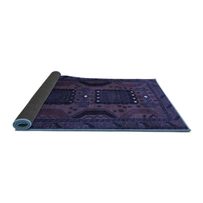 Sideview of Persian Blue Traditional Rug, tr2348blu