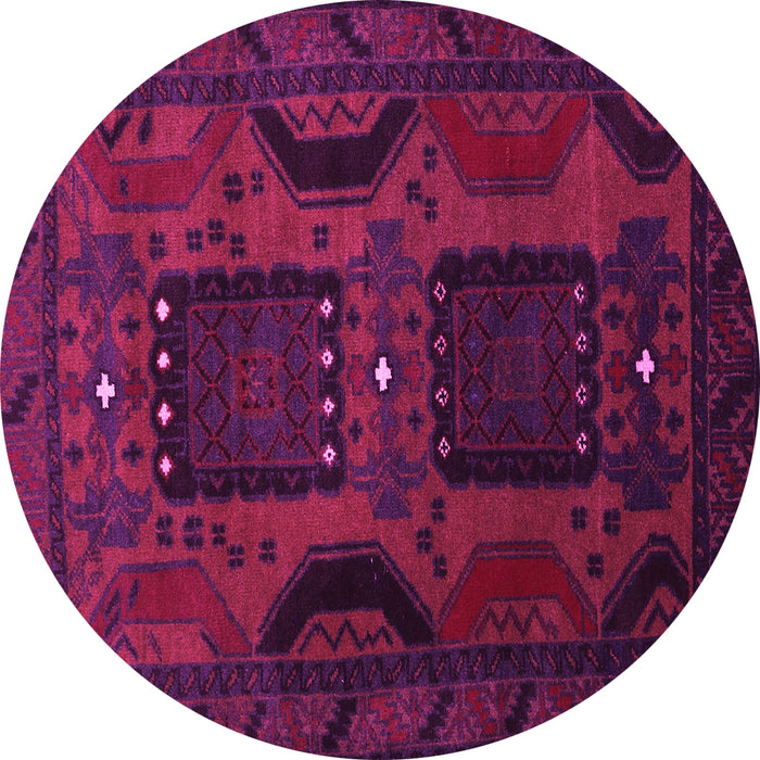 Round Persian Pink Traditional Rug, tr2348pnk