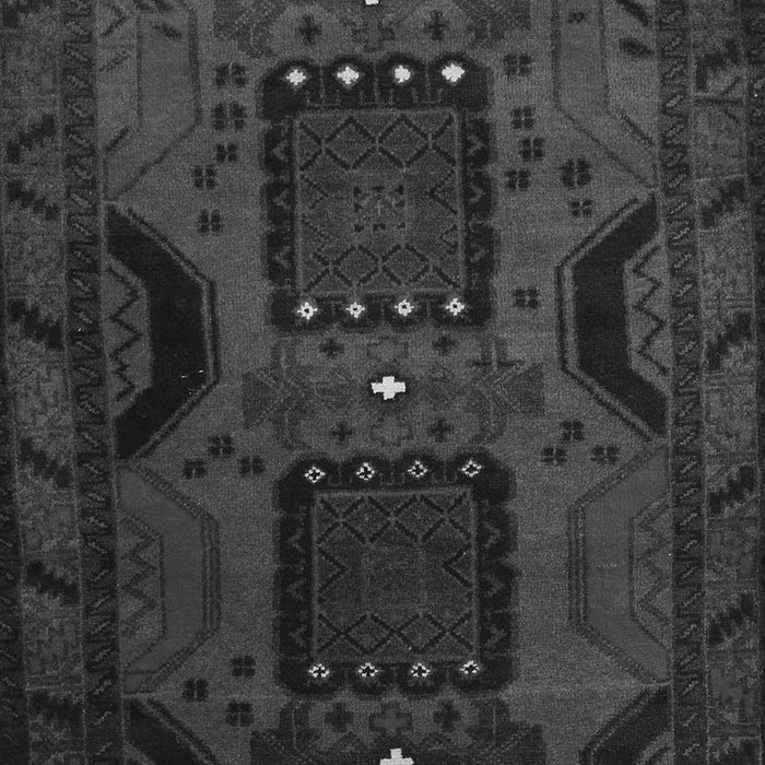 Serging Thickness of Machine Washable Persian Gray Traditional Rug, wshtr2348gry