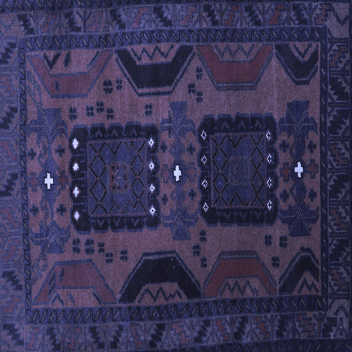 Square Persian Blue Traditional Rug, tr2348blu