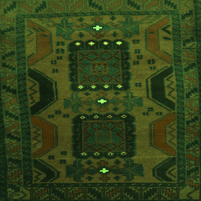 Serging Thickness of Persian Green Traditional Rug, tr2348grn