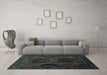 Machine Washable Persian Light Blue Traditional Rug in a Living Room, wshtr2348lblu