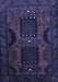 Machine Washable Persian Blue Traditional Rug, wshtr2348blu