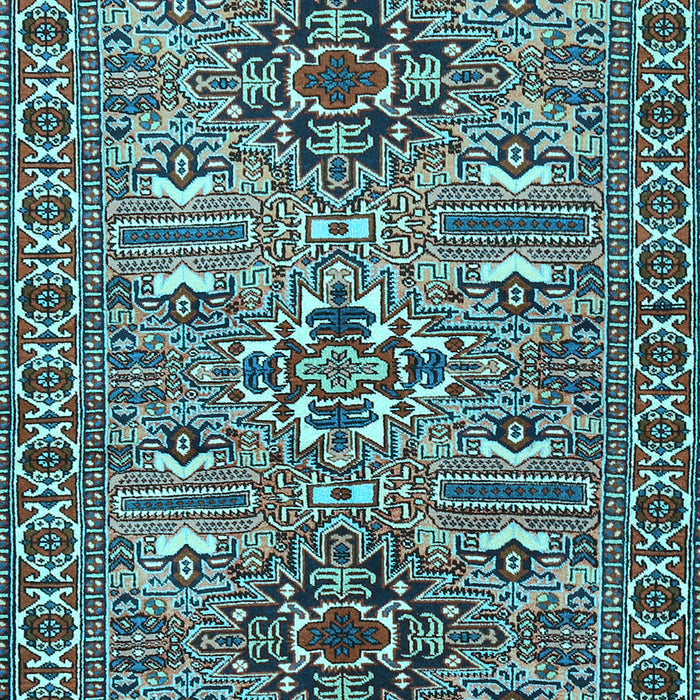 Machine Washable Persian Light Blue Traditional Rug, wshtr2349lblu